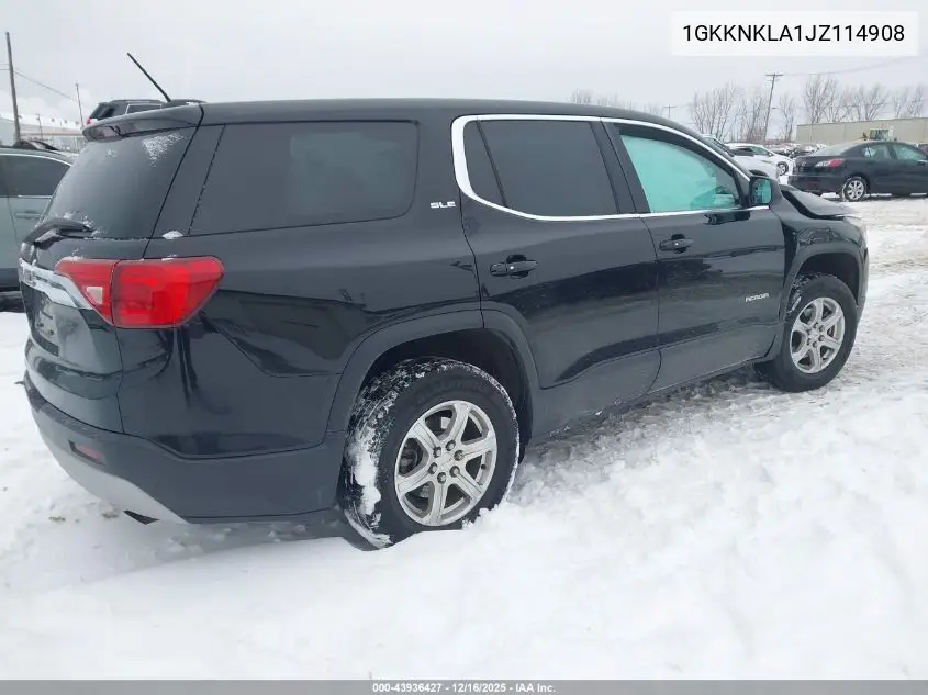 1GKKNKLA1JZ114908 2018 GMC Acadia Sle-1