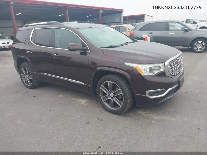 1GKKNXLS3JZ102779 2018 GMC Acadia Denali