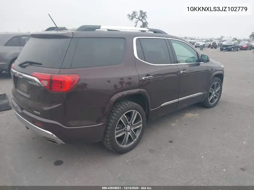 1GKKNXLS3JZ102779 2018 GMC Acadia Denali