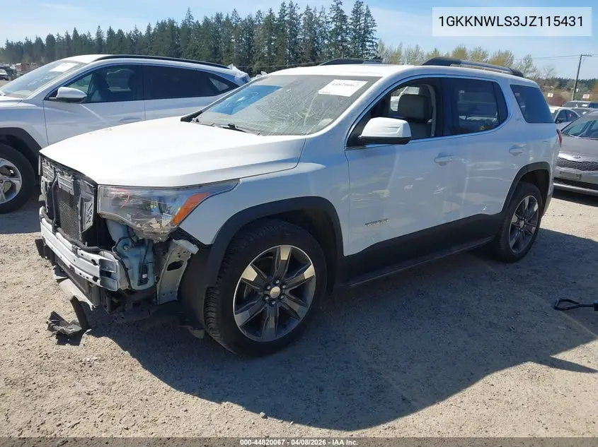 1GKKNWLS3JZ115431 2018 GMC Acadia Slt-2