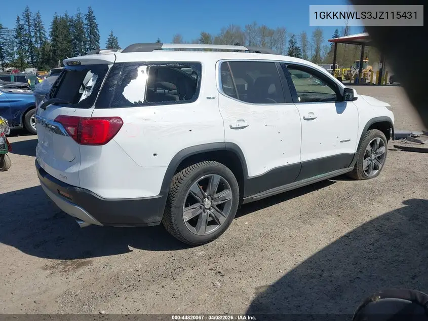 1GKKNWLS3JZ115431 2018 GMC Acadia Slt-2
