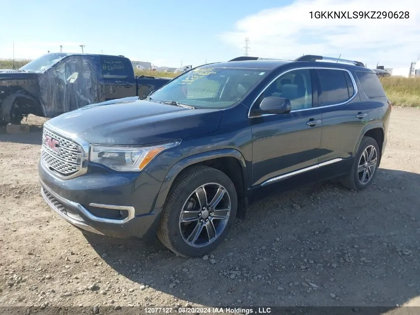 1GKKNXLS9KZ290628 2019 GMC Acadia Denali