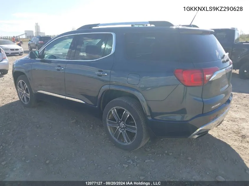 1GKKNXLS9KZ290628 2019 GMC Acadia Denali