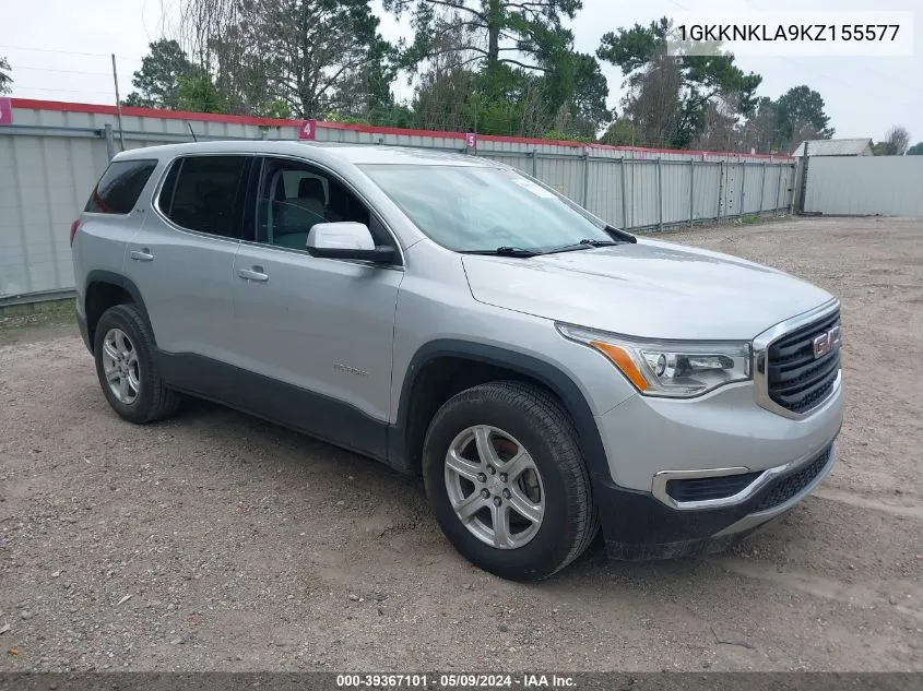 1GKKNKLA9KZ155577 2019 GMC Acadia Sle-1