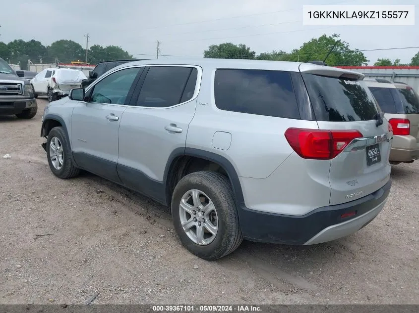 1GKKNKLA9KZ155577 2019 GMC Acadia Sle-1