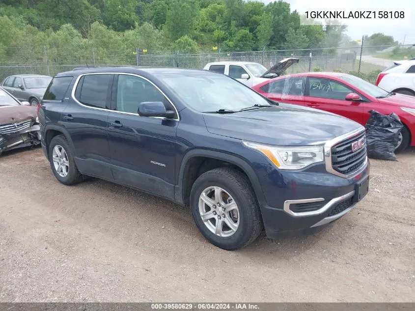 1GKKNKLA0KZ158108 2019 GMC Acadia Sle-1