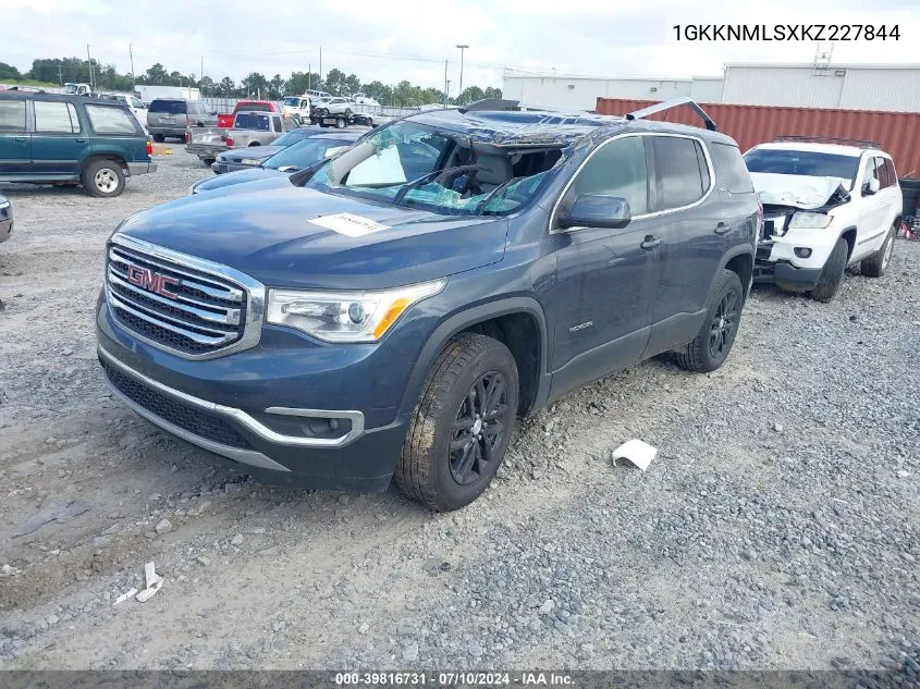 1GKKNMLSXKZ227844 2019 GMC Acadia Slt-1