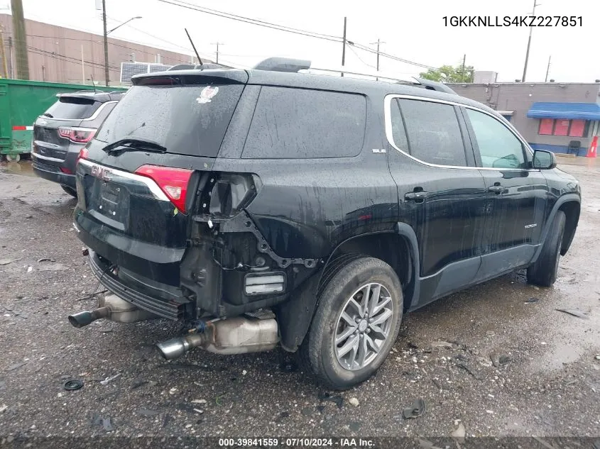 1GKKNLLS4KZ227851 2019 GMC Acadia Sle-2