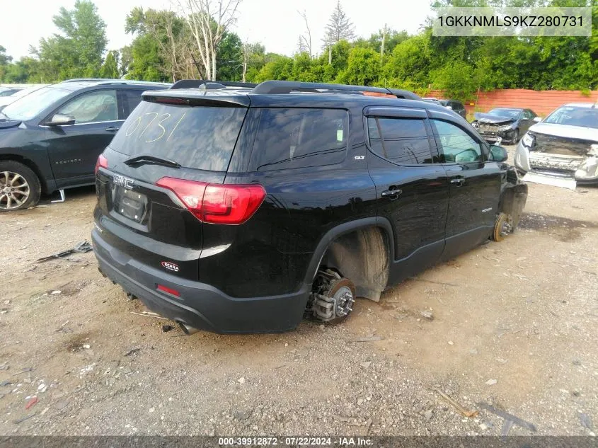 1GKKNMLS9KZ280731 2019 GMC Acadia Slt-1