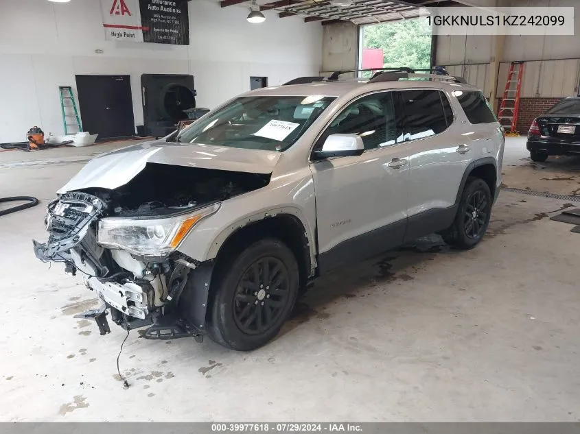 1GKKNULS1KZ242099 2019 GMC Acadia Slt-1