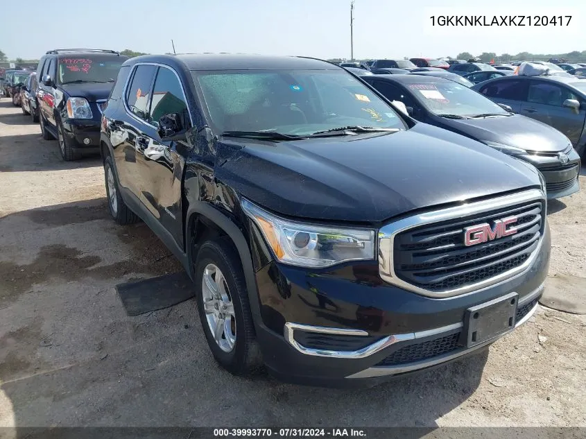 1GKKNKLAXKZ120417 2019 GMC Acadia Sle-1