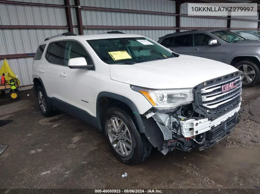 1GKKNLLA7KZ279997 2019 GMC Acadia Sle-2