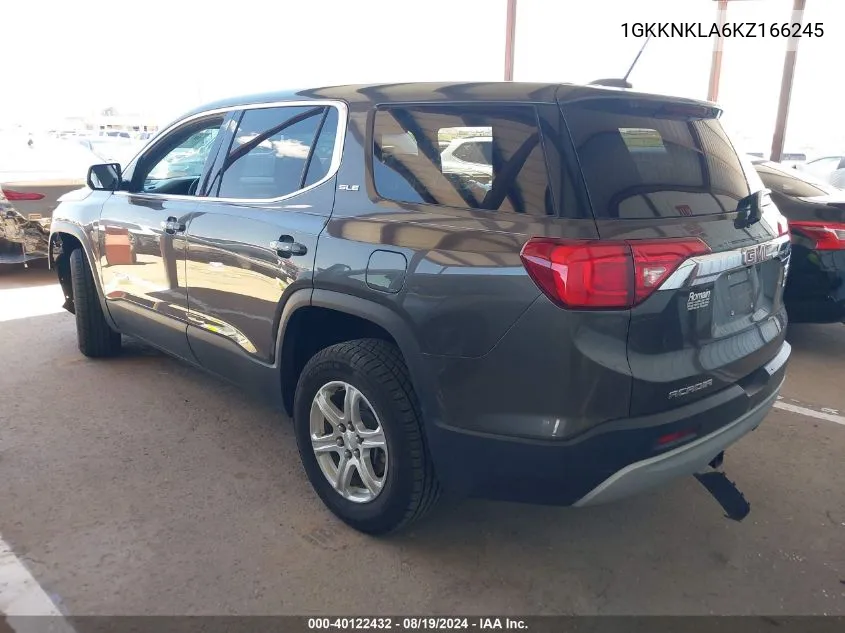 1GKKNKLA6KZ166245 2019 GMC Acadia Sle-1