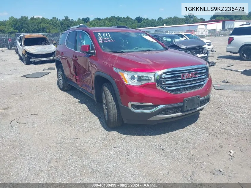 1GKKNLLS9KZ236478 2019 GMC Acadia Sle-2