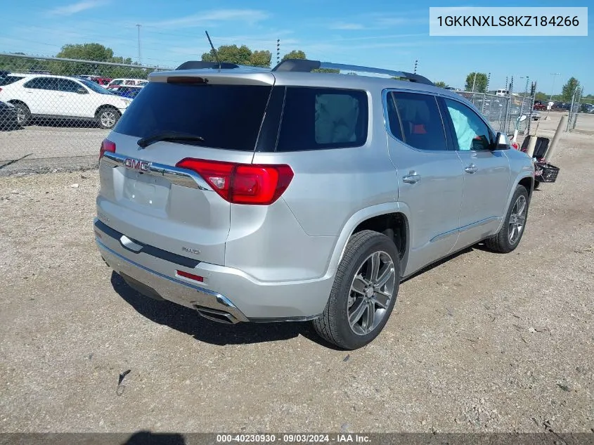 1GKKNXLS8KZ184266 2019 GMC Acadia Denali