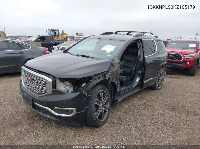 1GKKNPLS3KZ105179 2019 GMC Acadia Denali