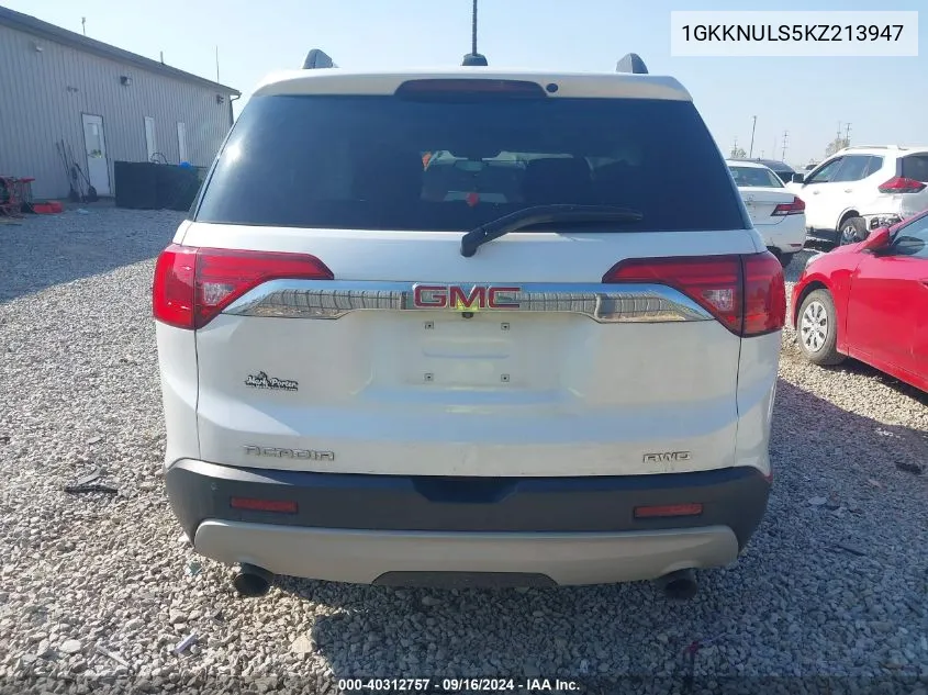 1GKKNULS5KZ213947 2019 GMC Acadia Slt-1