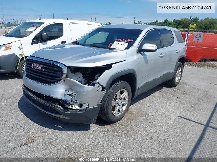 1GKKNKLA5KZ104741 2019 GMC Acadia Sle-1