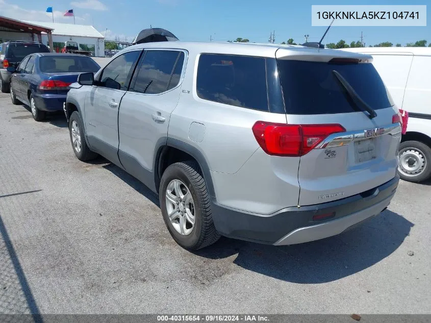 1GKKNKLA5KZ104741 2019 GMC Acadia Sle-1