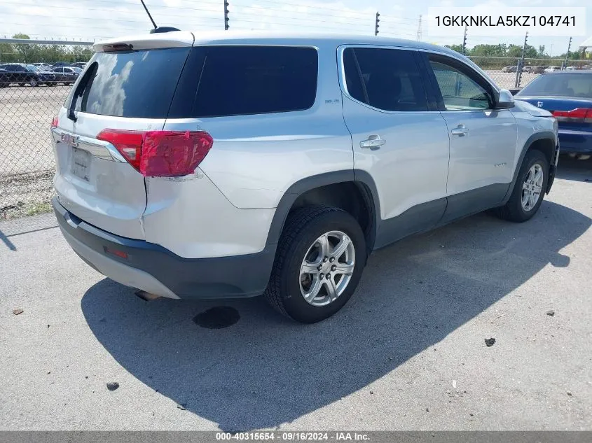 1GKKNKLA5KZ104741 2019 GMC Acadia Sle-1