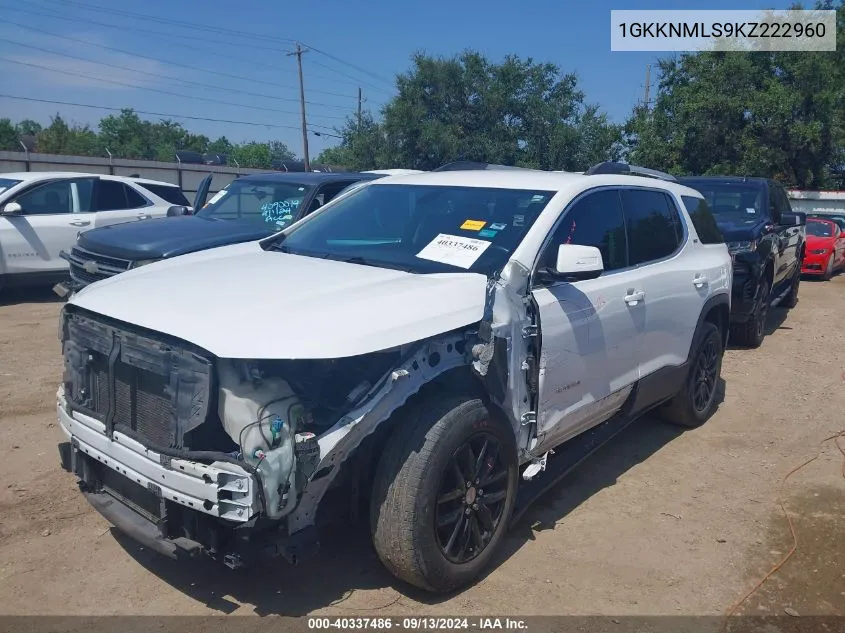 1GKKNMLS9KZ222960 2019 GMC Acadia Slt-1