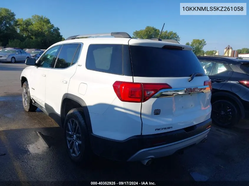 1GKKNMLS5KZ261058 2019 GMC Acadia Slt-1