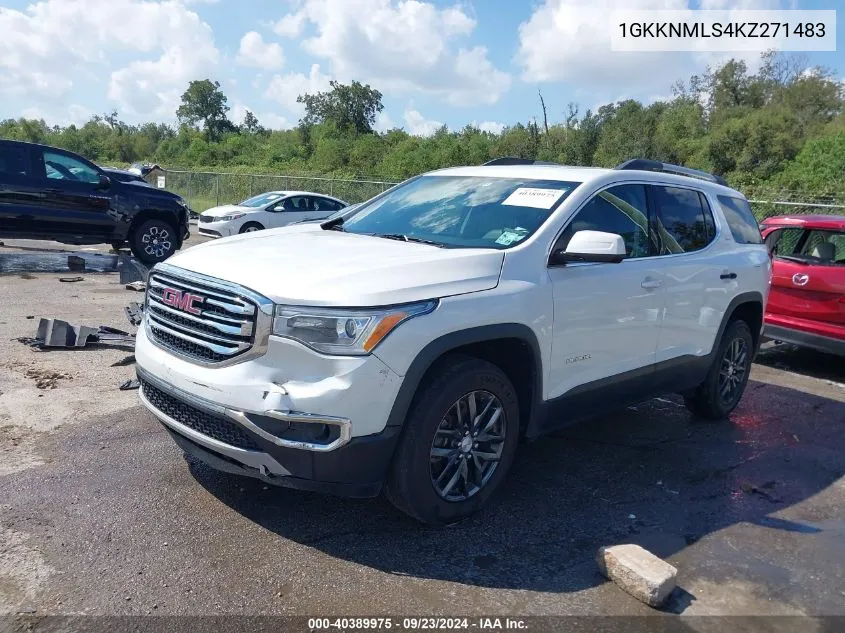 1GKKNMLS4KZ271483 2019 GMC Acadia Slt-1