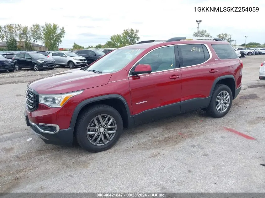 1GKKNMLS5KZ254059 2019 GMC Acadia Slt-1