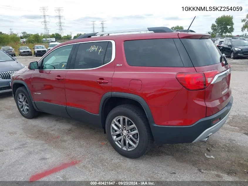 1GKKNMLS5KZ254059 2019 GMC Acadia Slt-1