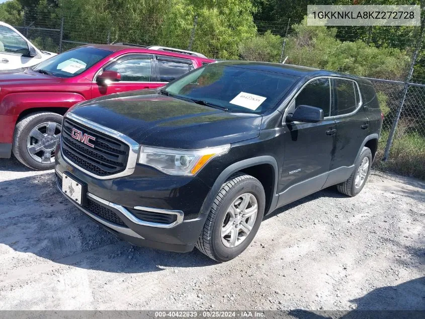 1GKKNKLA8KZ272728 2019 GMC Acadia Sle-1