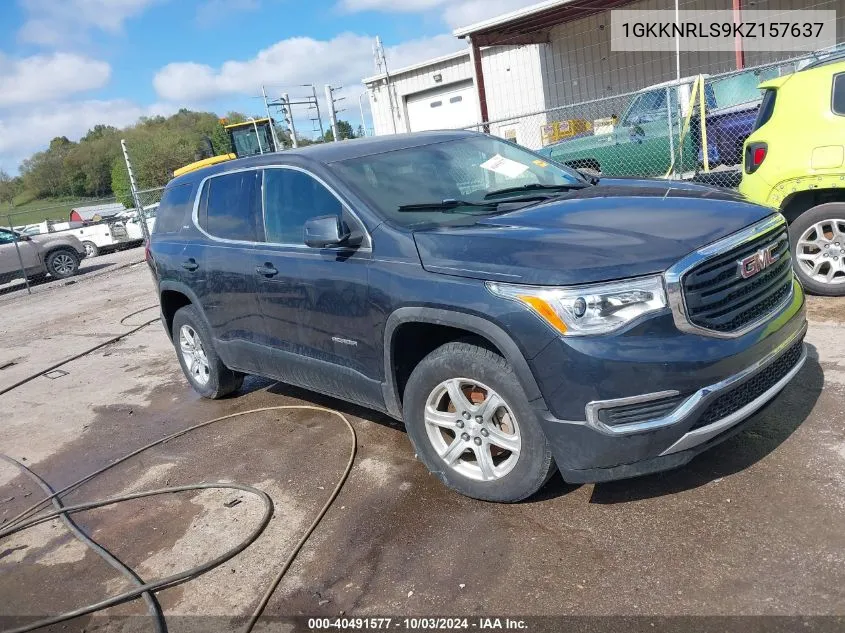 1GKKNRLS9KZ157637 2019 GMC Acadia Sle-1