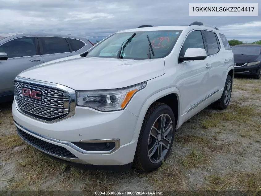 1GKKNXLS6KZ204417 2019 GMC Acadia Denali