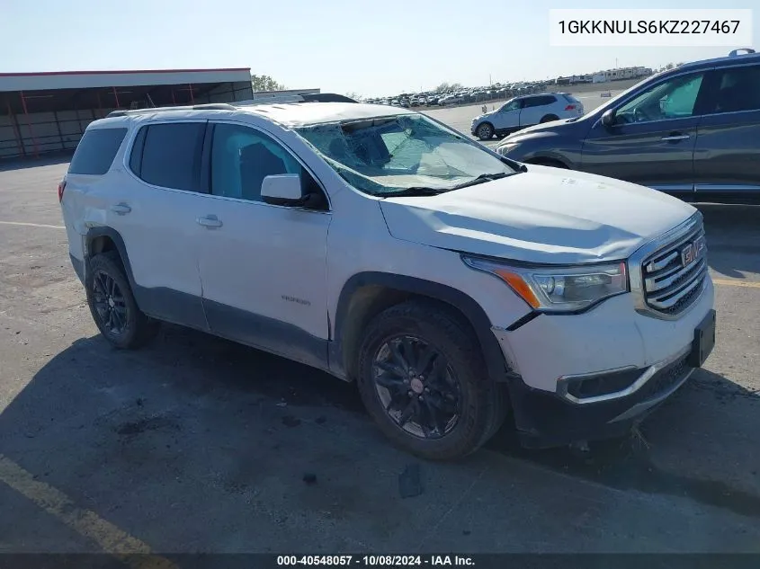 1GKKNULS6KZ227467 2019 GMC Acadia Slt-1