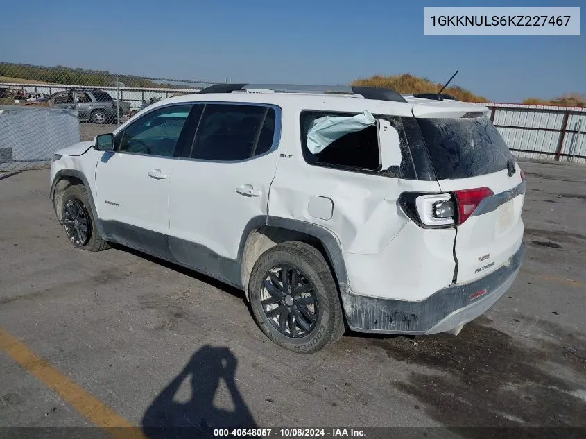 1GKKNULS6KZ227467 2019 GMC Acadia Slt-1