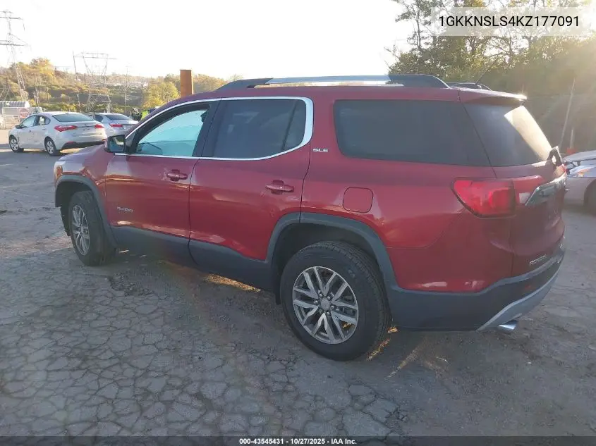 1GKKNSLS4KZ177091 2019 GMC Acadia Sle-2
