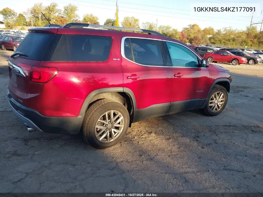 1GKKNSLS4KZ177091 2019 GMC Acadia Sle-2