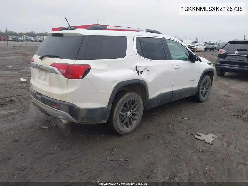 1GKKNMLSXKZ126738 2019 GMC Acadia Slt-1