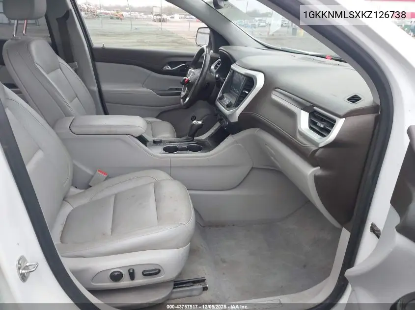 1GKKNMLSXKZ126738 2019 GMC Acadia Slt-1