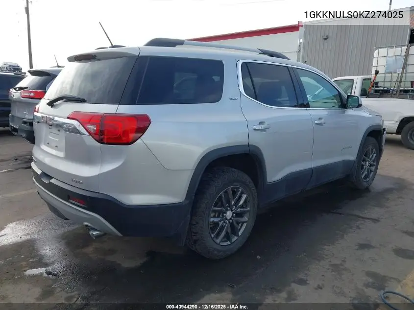 1GKKNULS0KZ274025 2019 GMC Acadia Slt-1