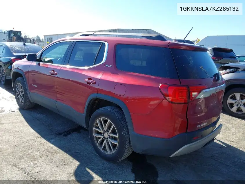 1GKKNSLA7KZ285132 2019 GMC Acadia Sle-2