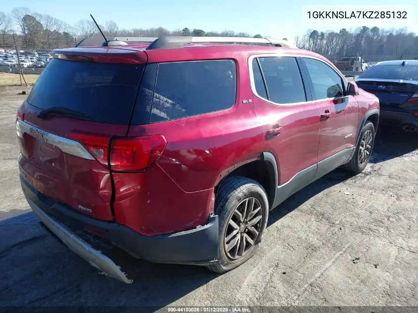1GKKNSLA7KZ285132 2019 GMC Acadia Sle-2