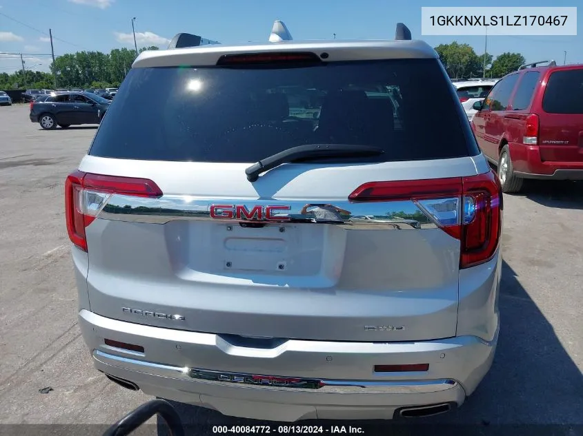 1GKKNXLS1LZ170467 2020 GMC Acadia Awd Denali