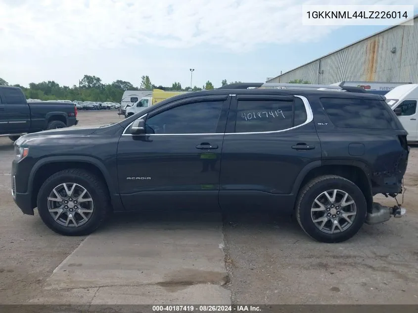 1GKKNML44LZ226014 2020 GMC Acadia Fwd Slt