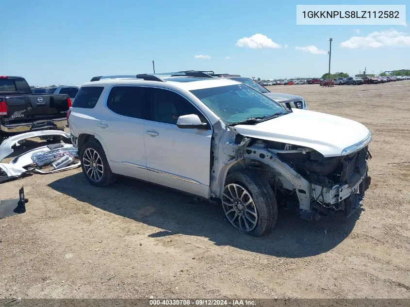 1GKKNPLS8LZ112582 2020 GMC Acadia Fwd Denali