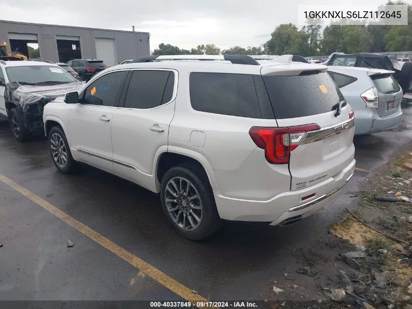 1GKKNXLS6LZ112645 2020 GMC Acadia Awd Denali