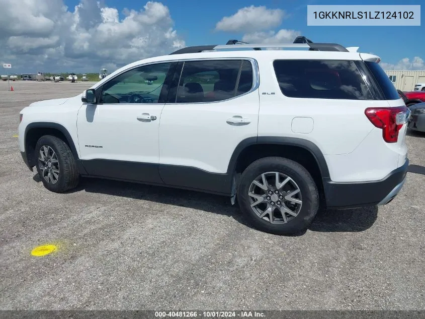 1GKKNRLS1LZ124102 2020 GMC Acadia Sle