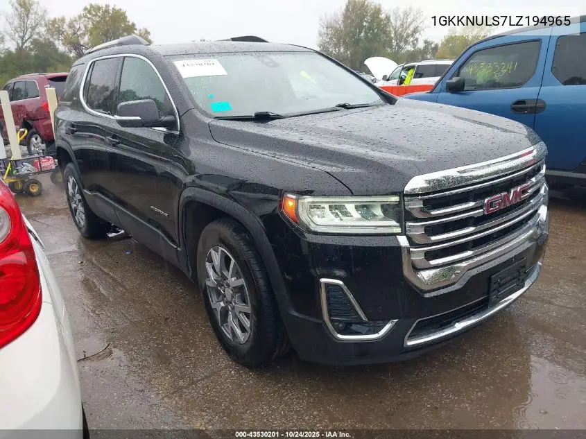1GKKNULS7LZ194965 2020 GMC Acadia Awd Slt
