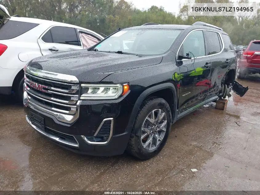 1GKKNULS7LZ194965 2020 GMC Acadia Awd Slt