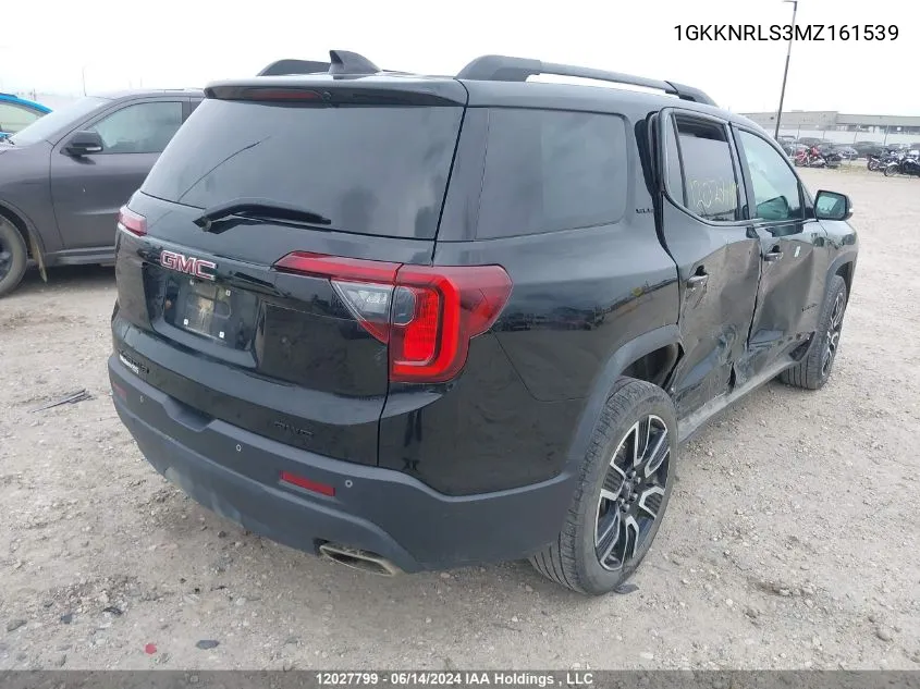 1GKKNRLS3MZ161539 2021 GMC Acadia Sle