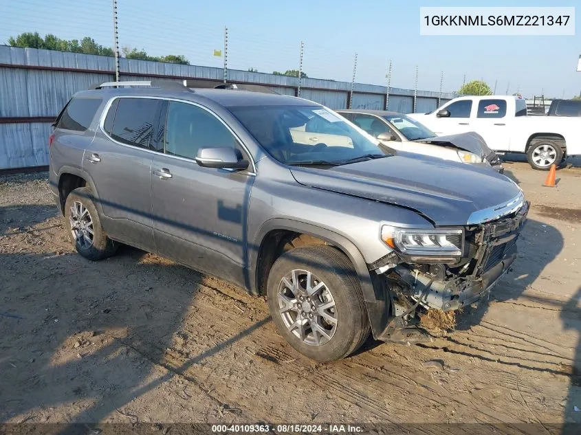 1GKKNMLS6MZ221347 2021 GMC Acadia Fwd Slt